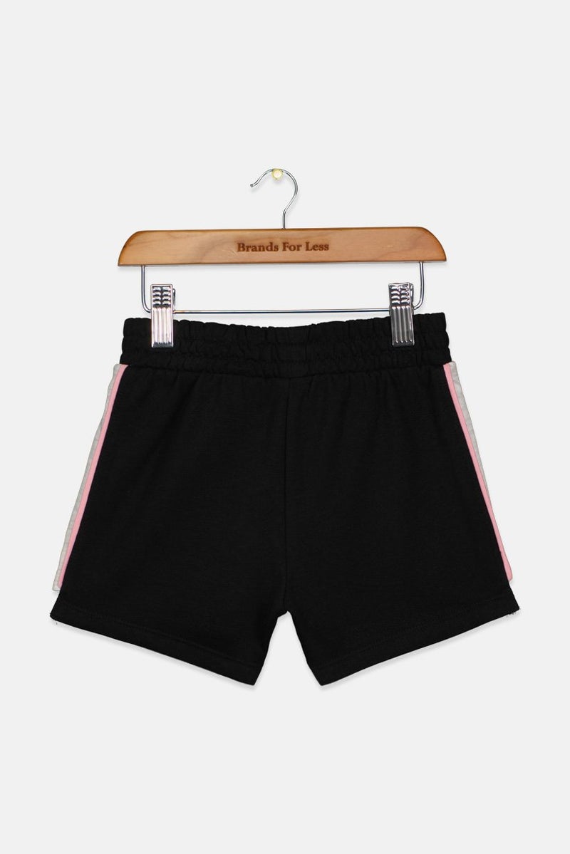 PUMA Kids Girl Brand Logo Shorts, Black - Image 2
